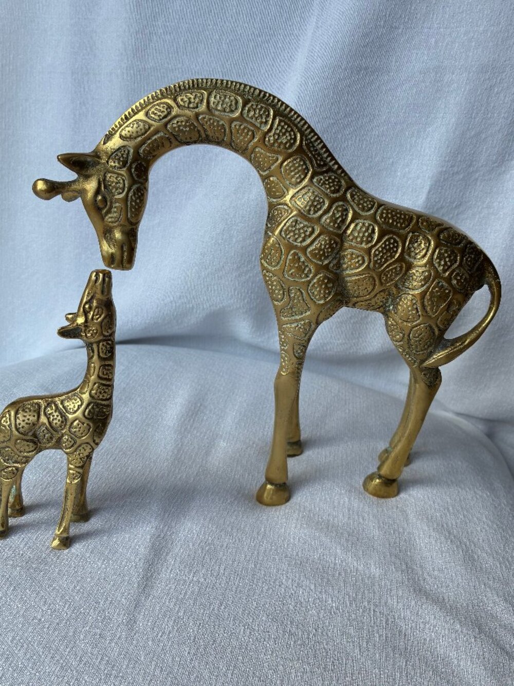 Vintage Brass Giraffe Set